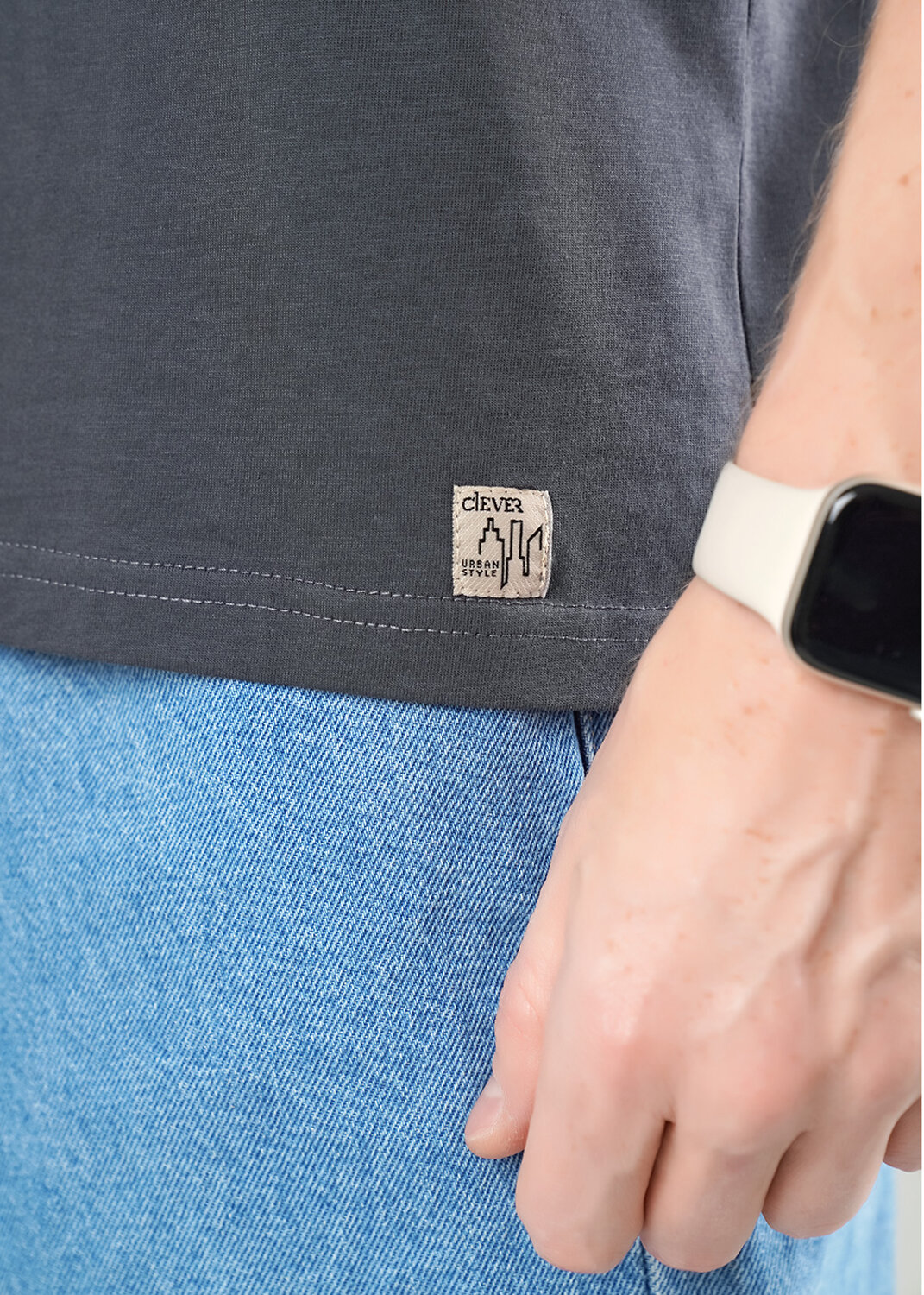 CLEVER Футболка 579299 562650/06кд_п т.серый