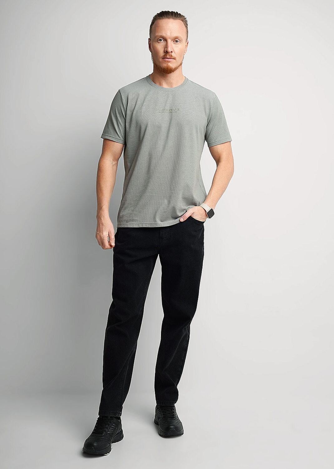 CLEVER Футболка 579305 662308зэ_п хаки/св.серый