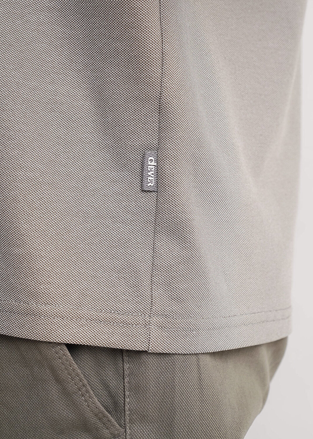 CLEVER Джемпер 579308 662667зэ хаки/св.серый