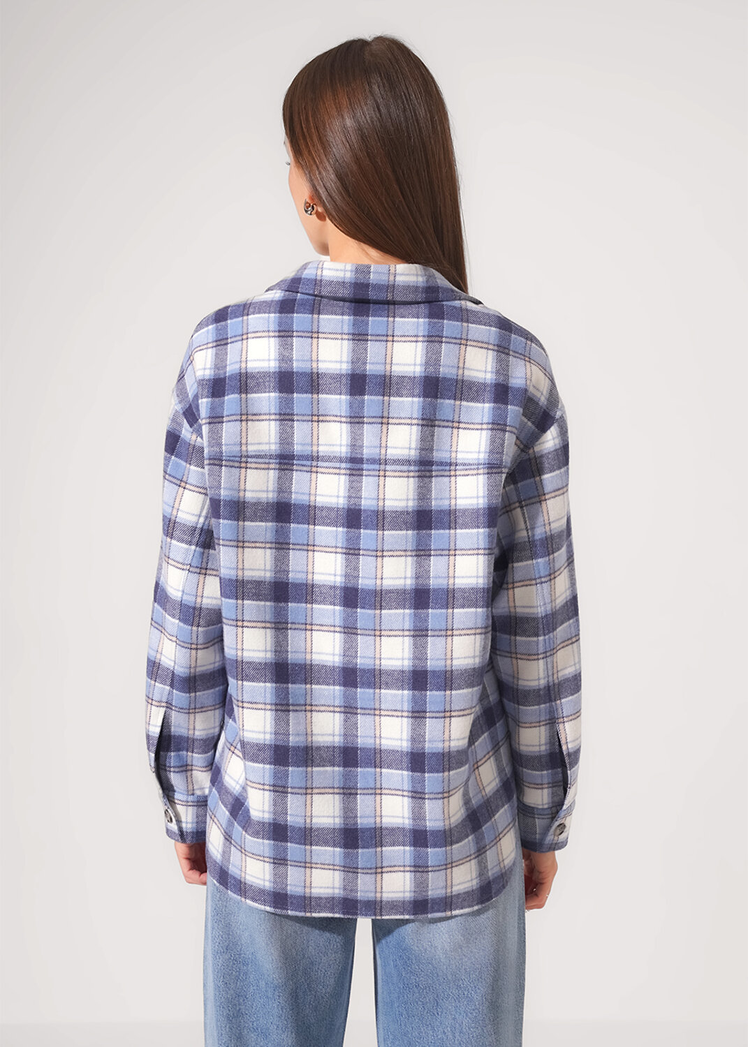 CLEVER Блузка 579319 363265ппн т.голубой/молочный