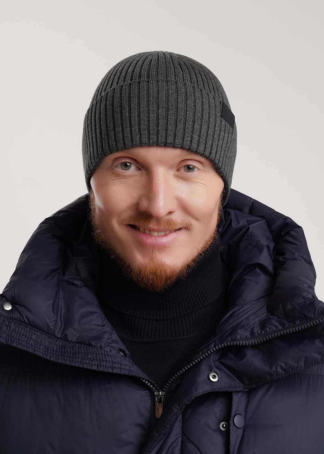 CLEVER Шапка 579323 533705ха меланж серый