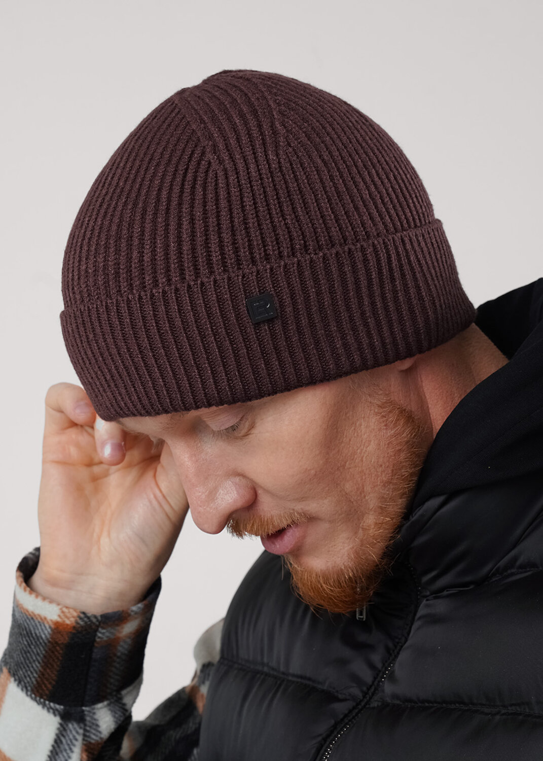 CLEVER Шапка 579325 554322вп т.коричневый