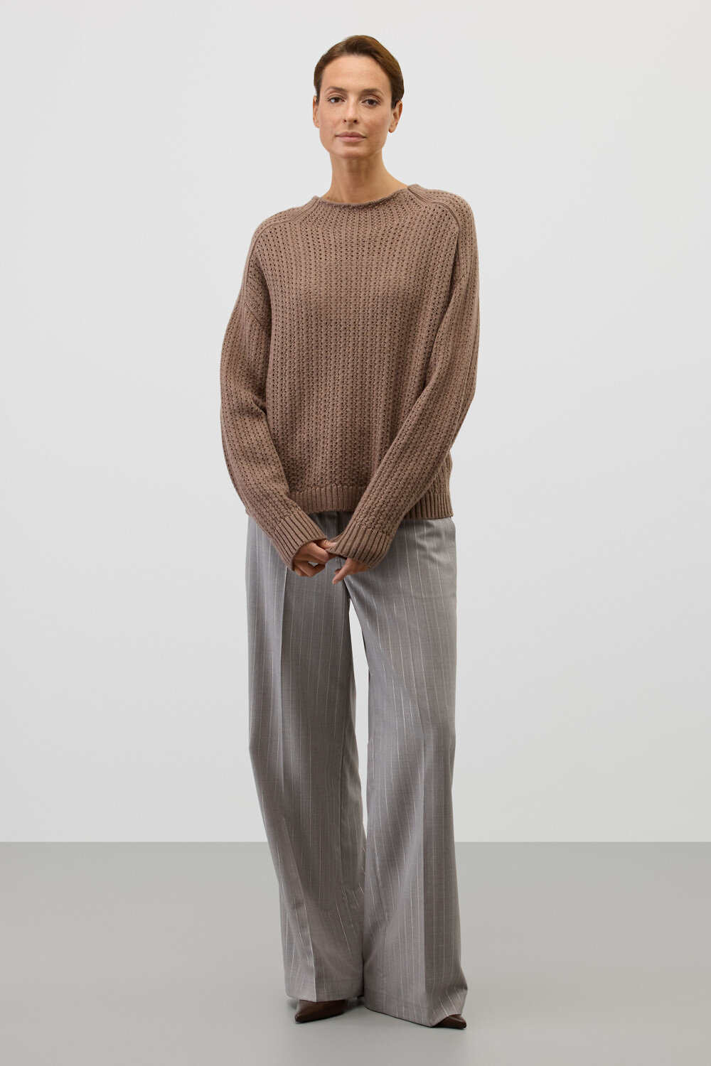 VERY NEAT Джемпер 579393 ЕВ 30222/ш коричневый