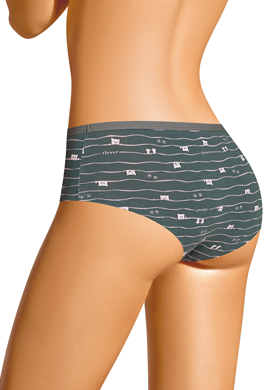 CLEVER Трусы 579452 SH1208 зелёный/розовый