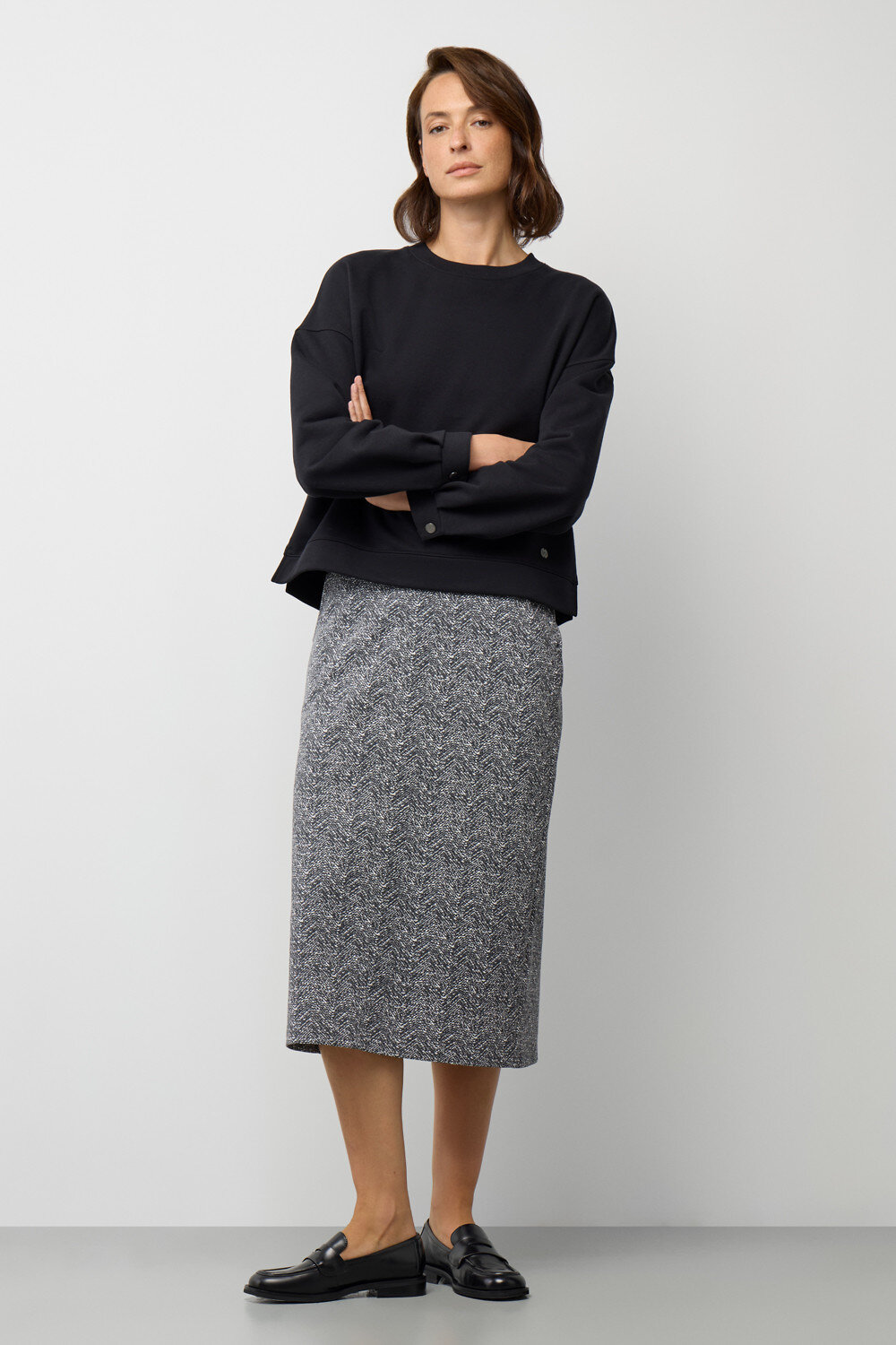 VERY NEAT Юбка 579464 ЕВТ 7033 темно-серый