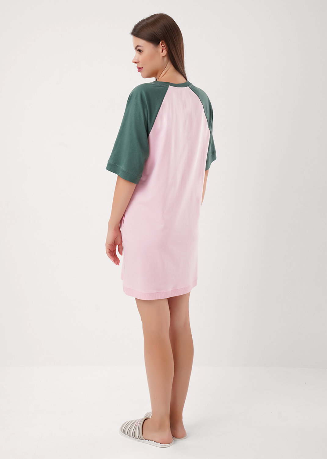 CLEVER Платье 579466 LDR15-1208 св.розовый/зелёный