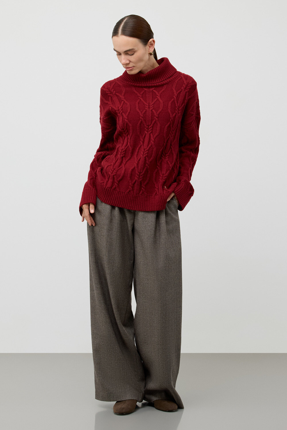 VERY NEAT Джемпер 579468 ЕВ 30234/ш бордовый