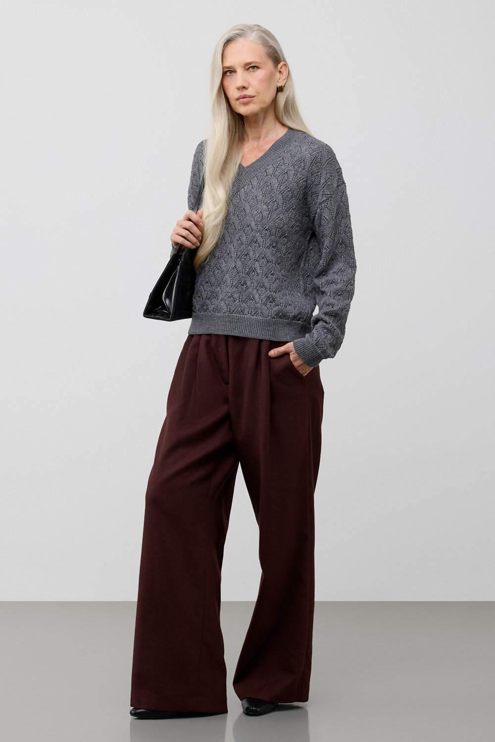 VERY NEAT Джемпер 579483 ЕВ 30289/ш темно-серый