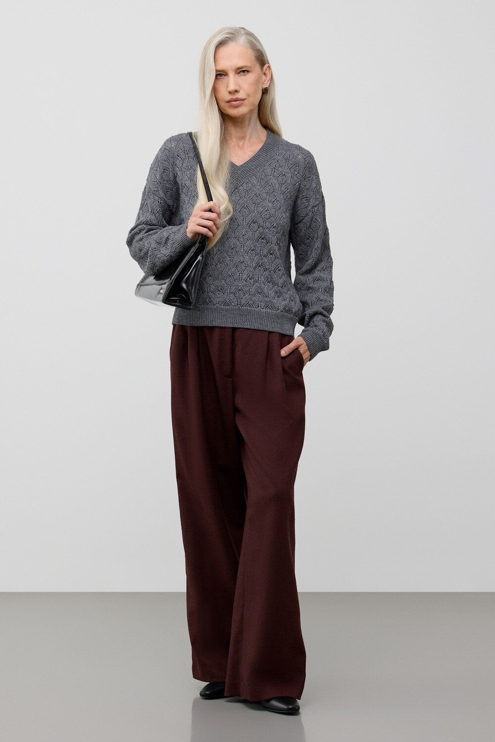 VERY NEAT Джемпер 579483 ЕВ 30289/ш темно-серый