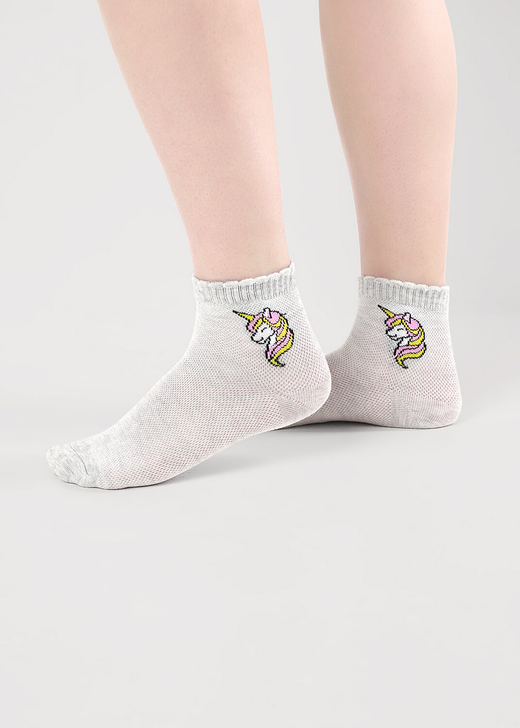 CLEVER Носки 579537 С1568 16-18,18-20 меланж св.серый