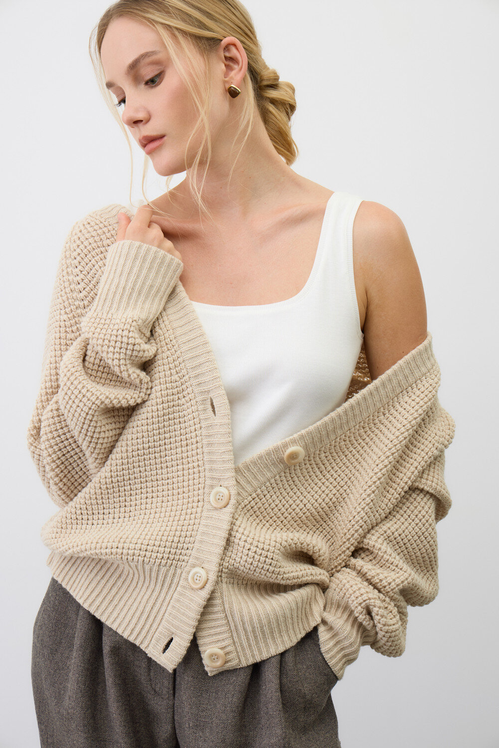 VERY NEAT Кардиган 579559 ЕВ 30255/ш бежевый