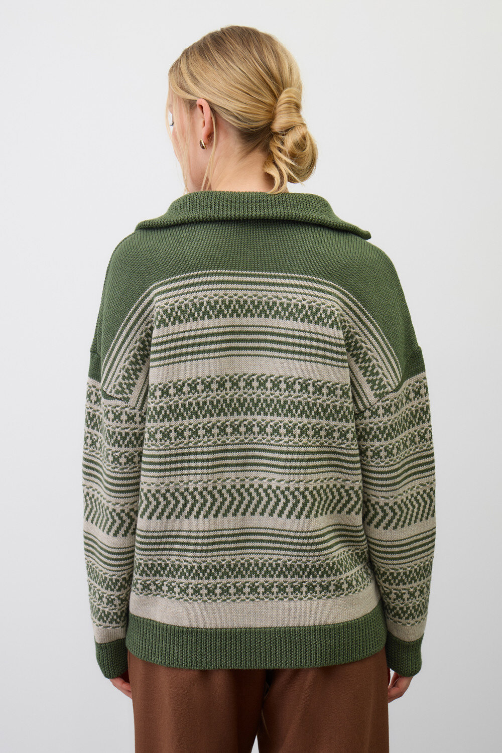 VERY NEAT Джемпер 579563 ЕВ 30281/ш зеленый