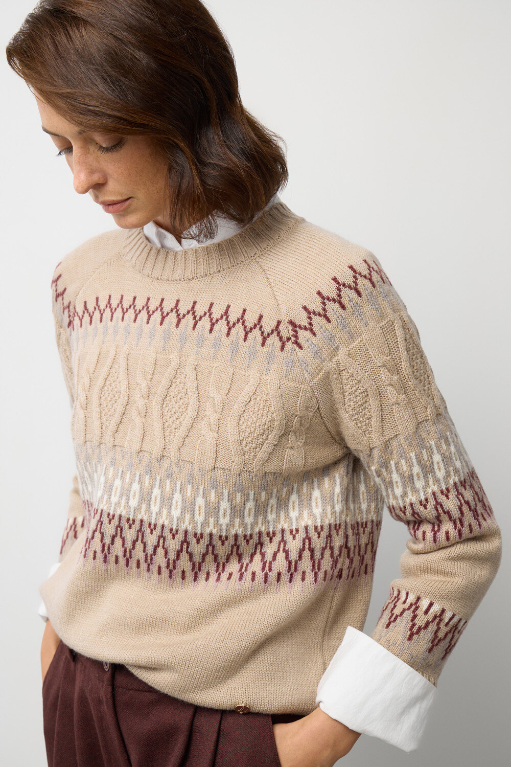 VERY NEAT Джемпер 579566 ЕВ 30278/ш бежевый