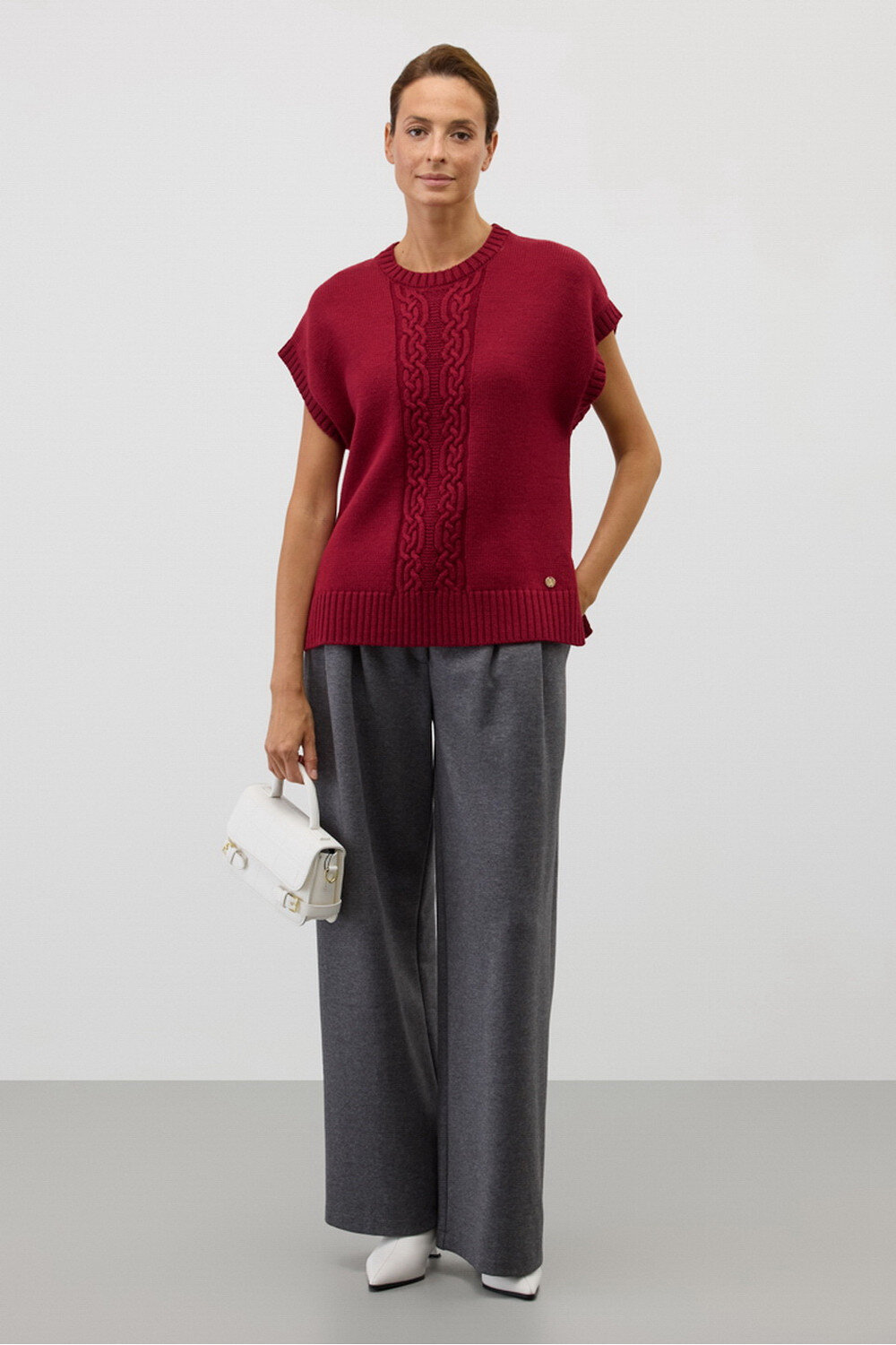 VERY NEAT Жилет 579571 ЕВ 30226/ш бордовый