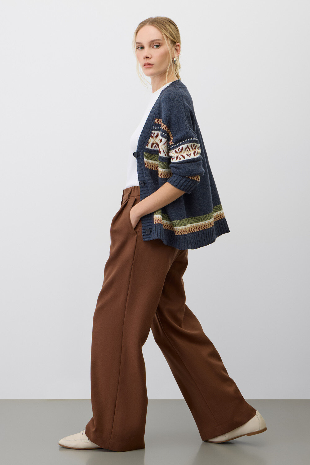 VERY NEAT Кардиган 579584 ЕВ 30252/ш синий