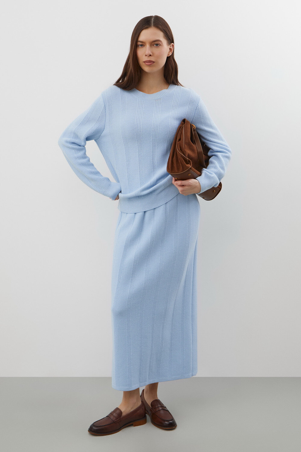 VERY NEAT Юбка 579639 ЕВ 751/ш голубой