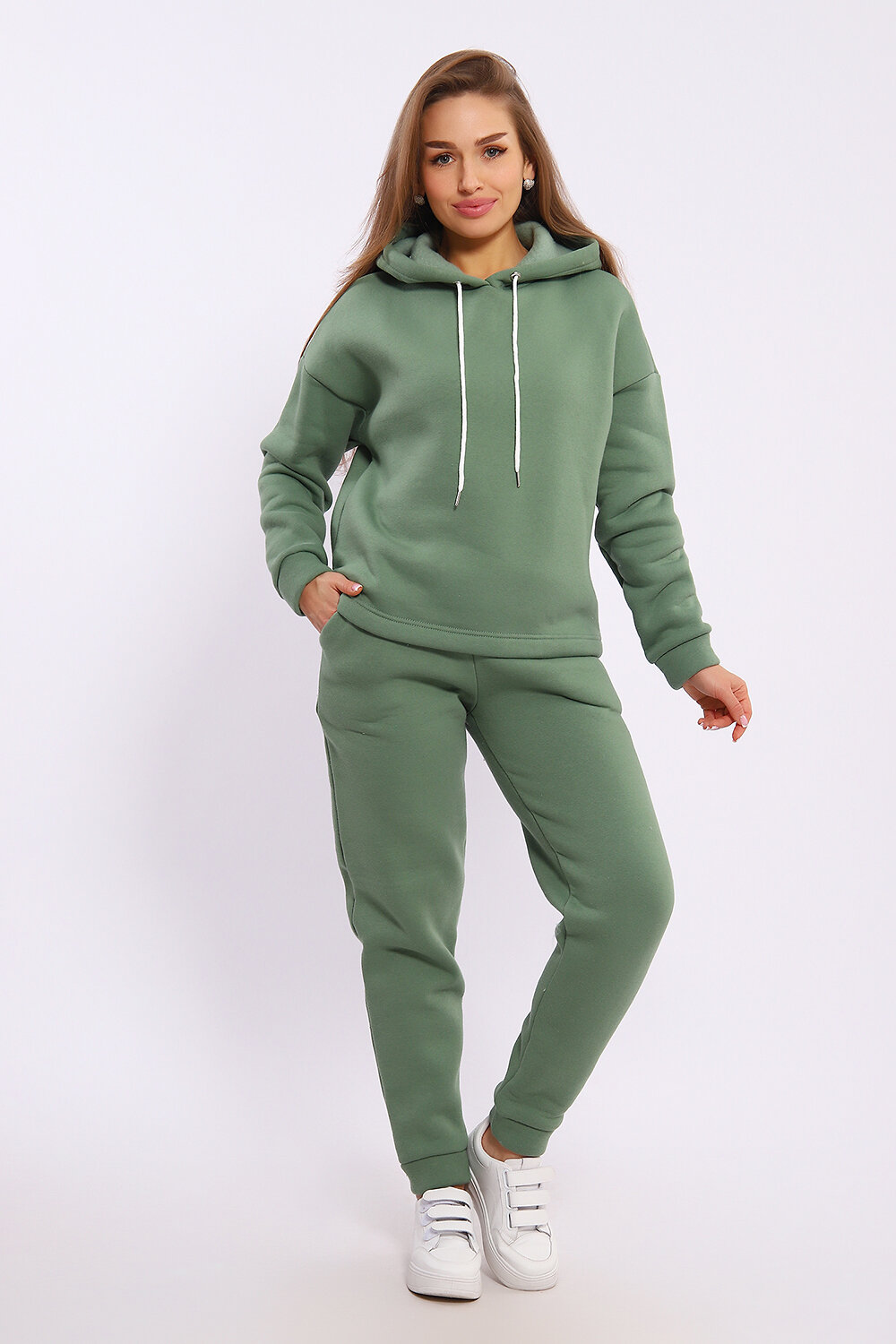 Натали Костюм 579683 36874 оливковый