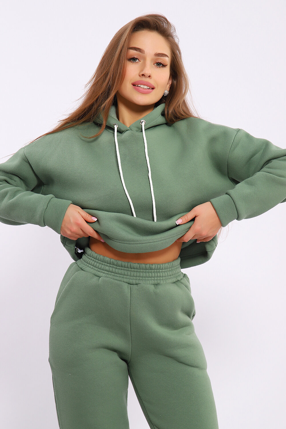 Натали Костюм 579683 36874 оливковый