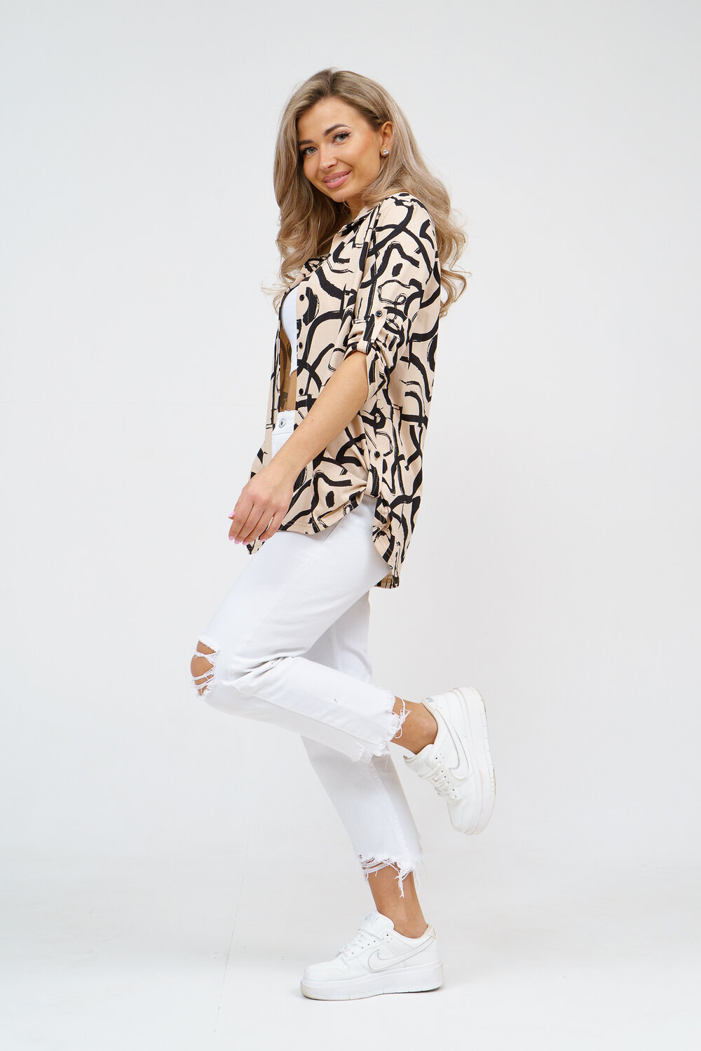 Натали Рубашка 579686 36873 светло-бежевый