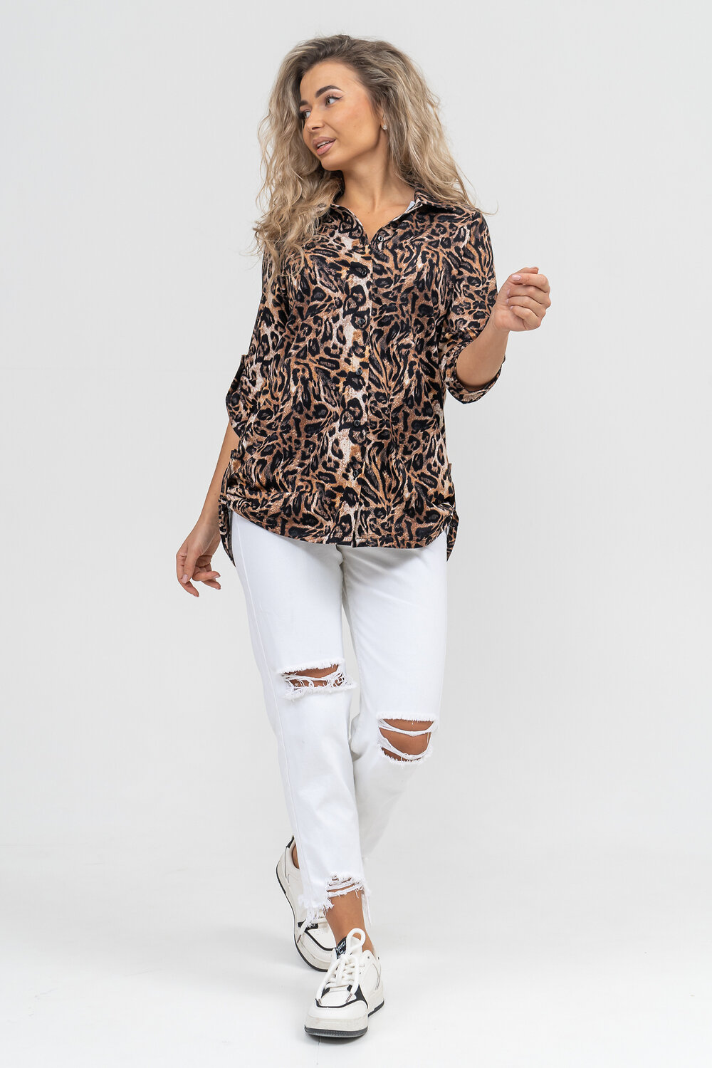 Натали Рубашка 579687 36872 коричневый