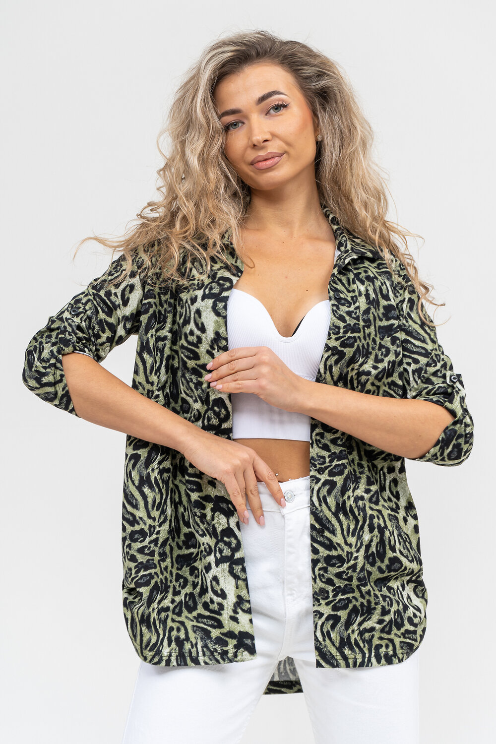 Натали Рубашка 579688 36872 зеленый