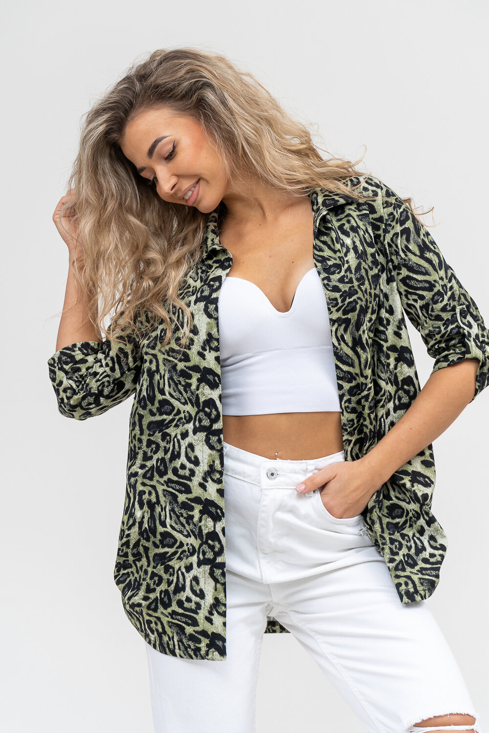 Натали Рубашка 579688 36872 зеленый