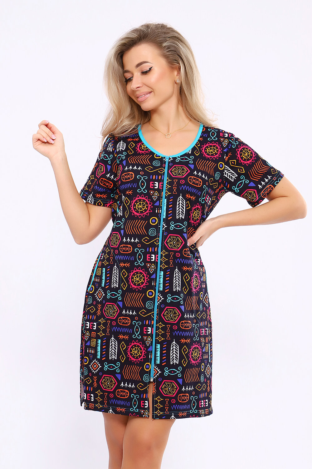 Натали Халат 579708 36867 синий