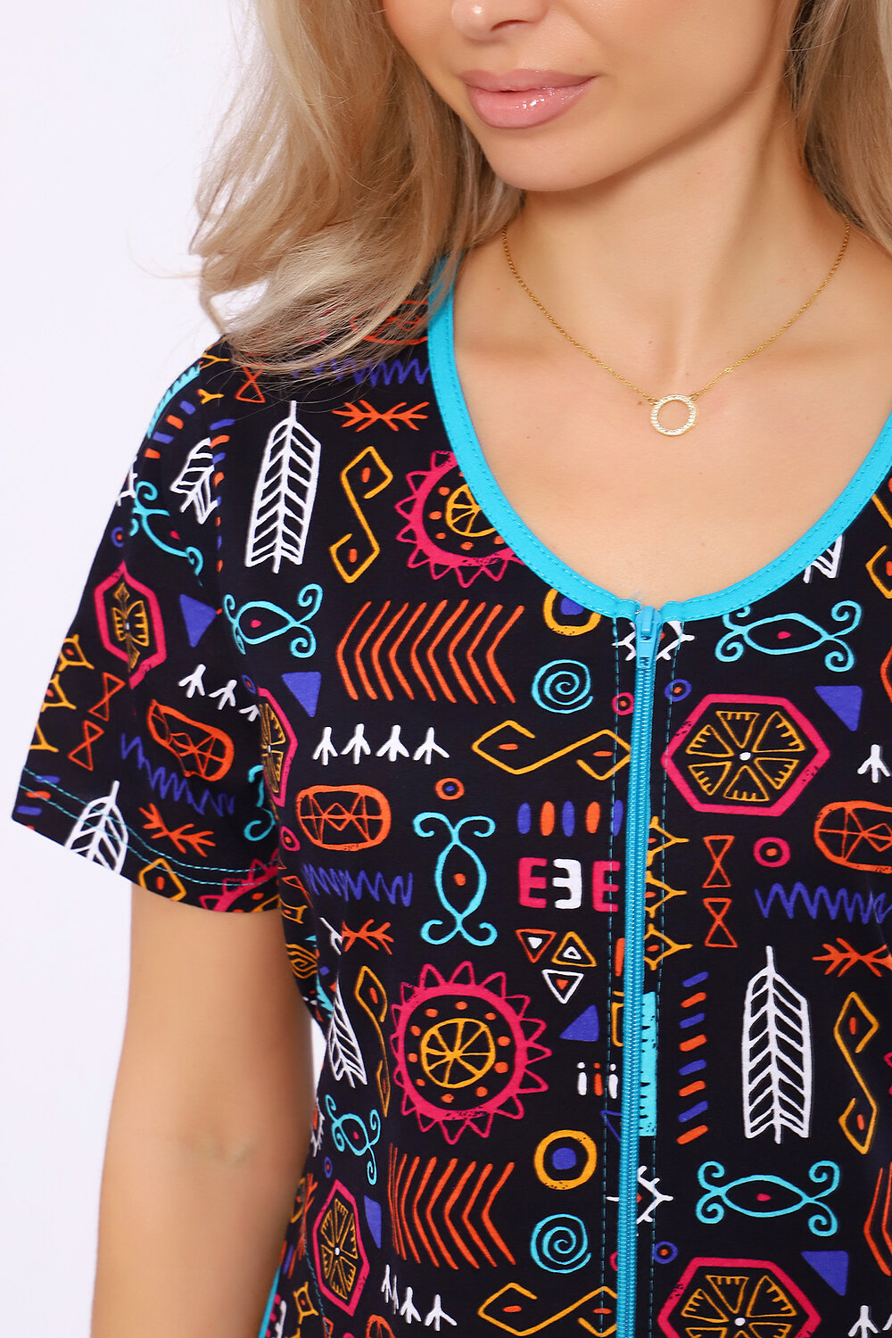 Натали Халат 579708 36867 синий