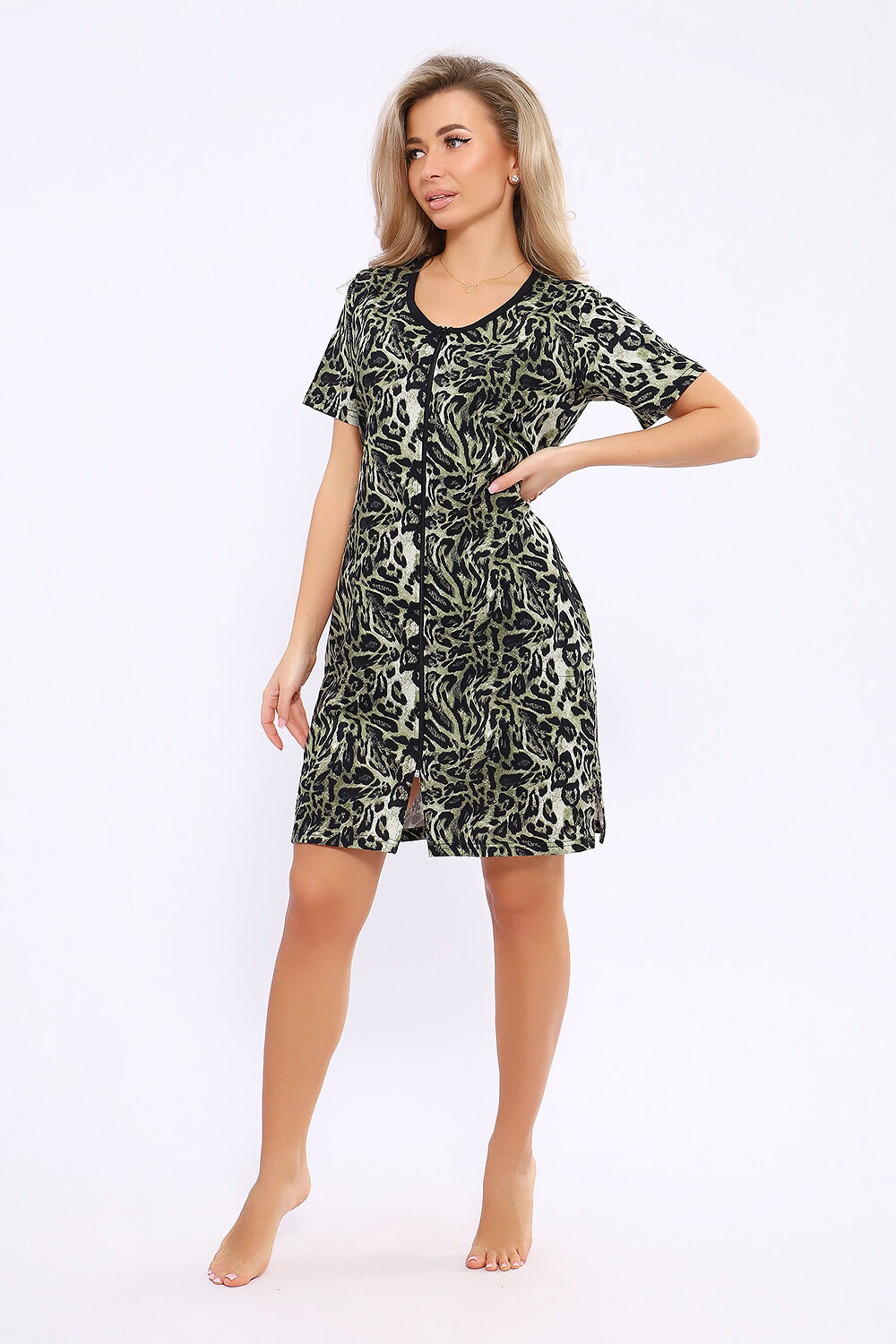 Натали Халат 579710 36865 зеленый