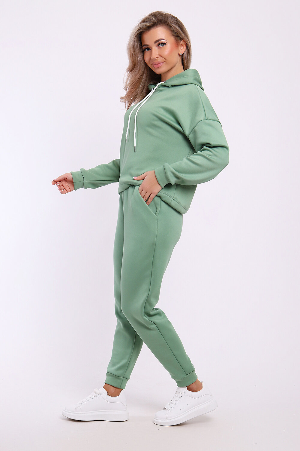 Натали Костюм 579732 36863 оливковый