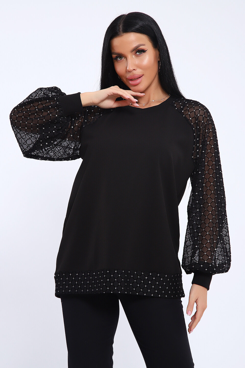 Натали Блузка 579735 78580 черный