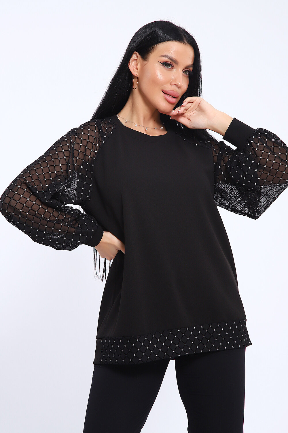 Натали Блузка 579735 78580 черный