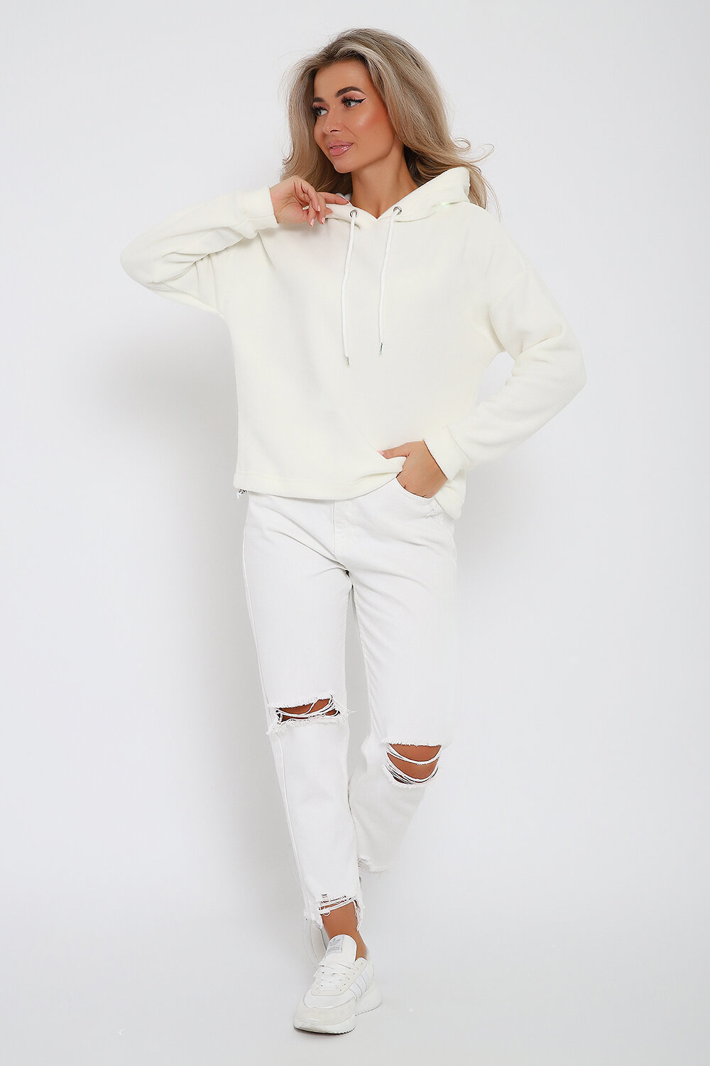 Натали Толстовка 579741 36860 молочный