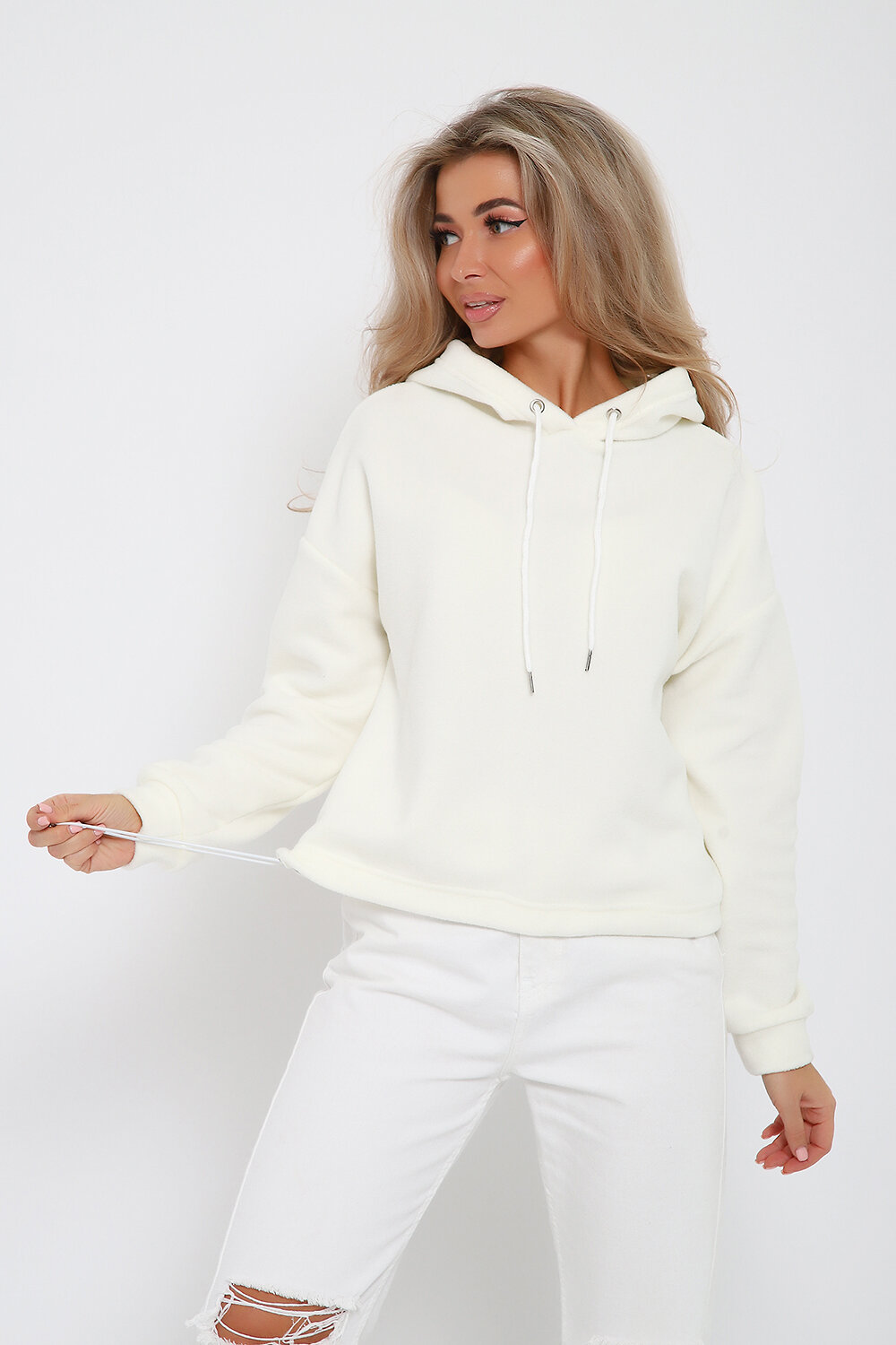 Натали Толстовка 579741 36860 молочный