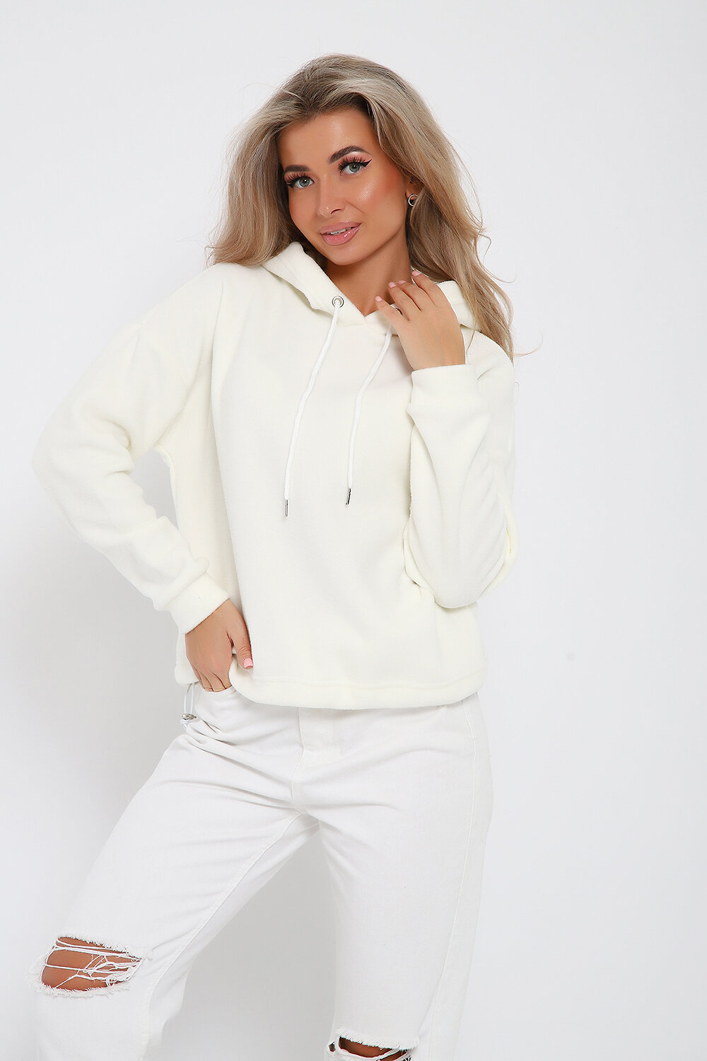 Натали Толстовка 579741 36860 молочный