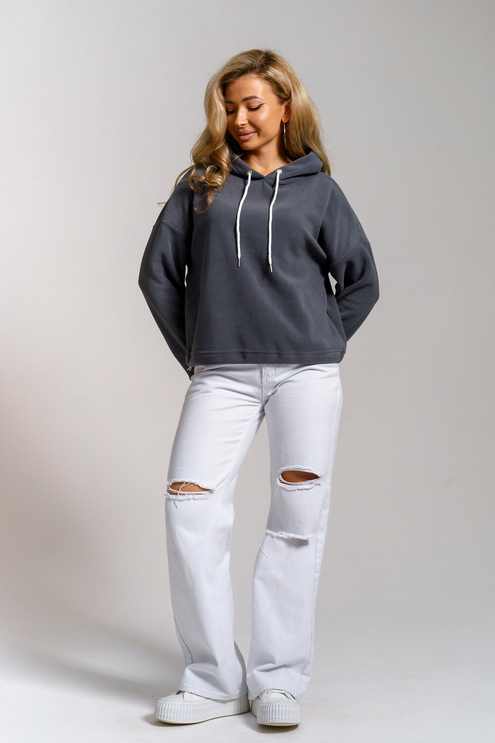 Натали Толстовка 579742 36860 серый