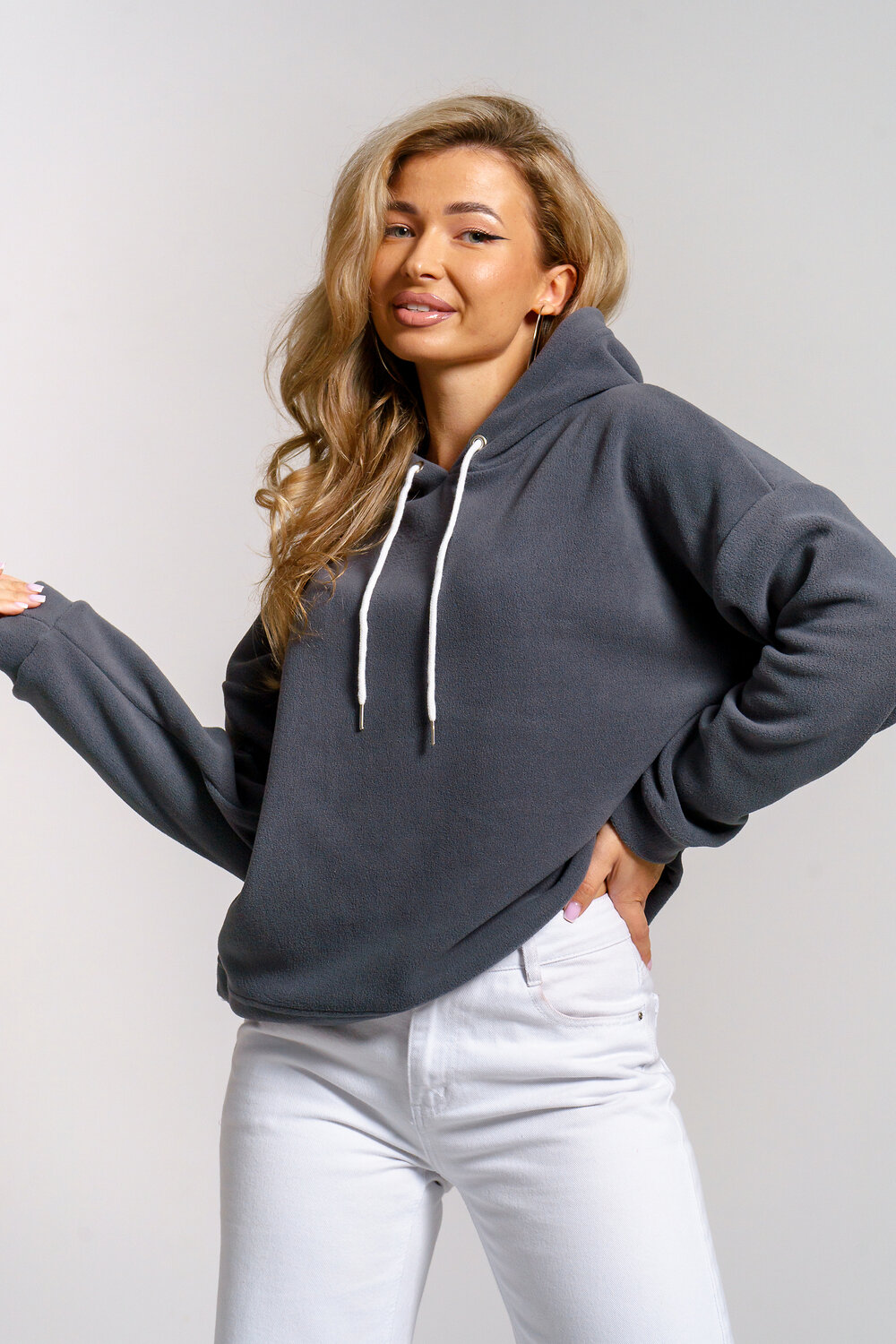 Натали Толстовка 579742 36860 серый