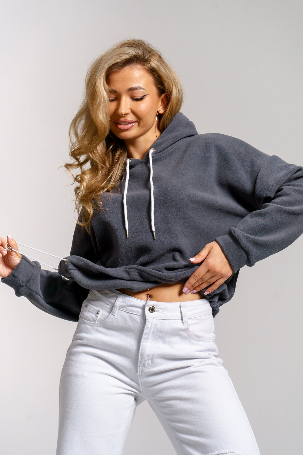 Натали Толстовка 579742 36860 серый