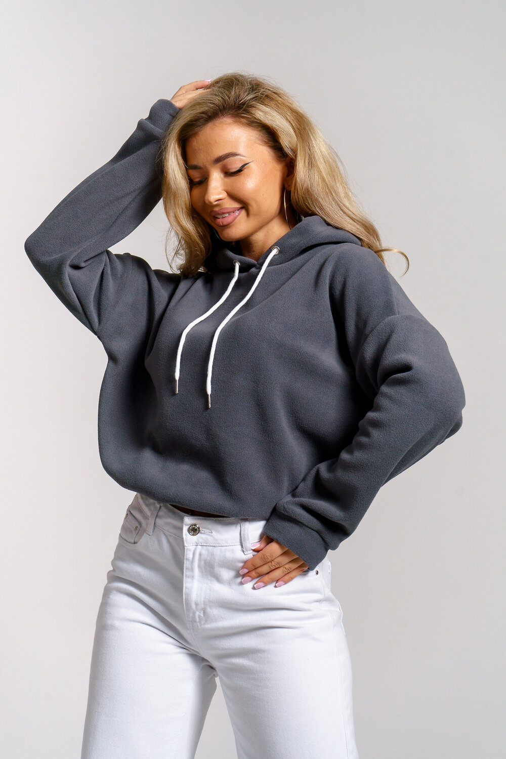 Натали Толстовка 579742 36860 серый