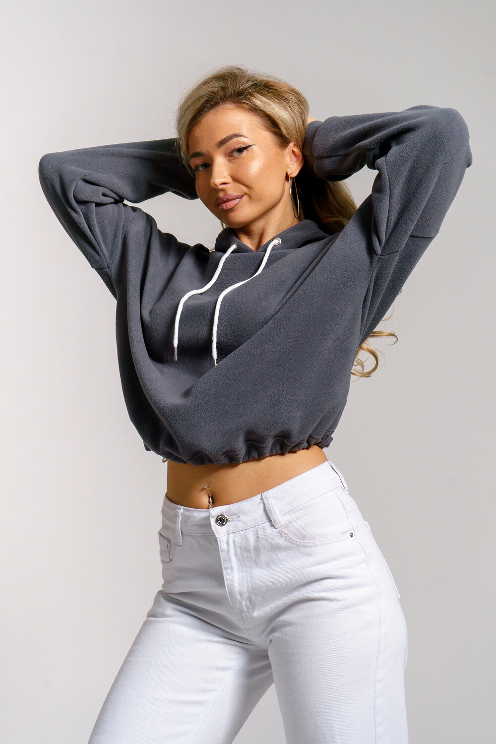 Натали Толстовка 579742 36860 серый