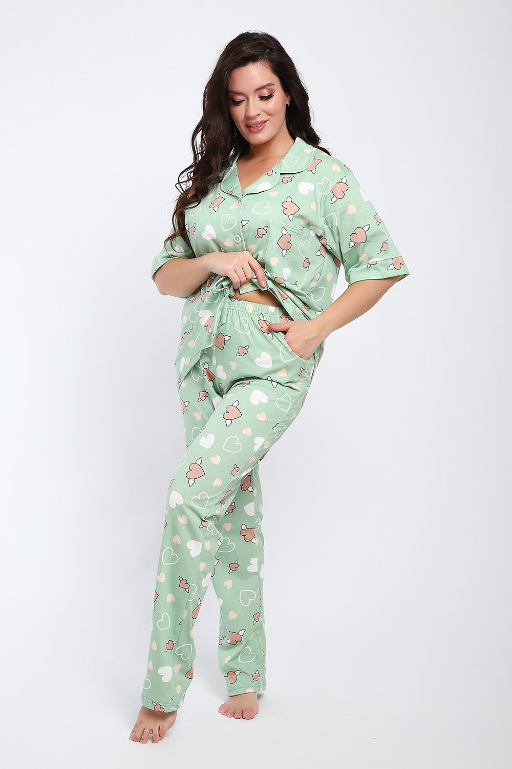 Натали Пижама 579774 24296 зеленый