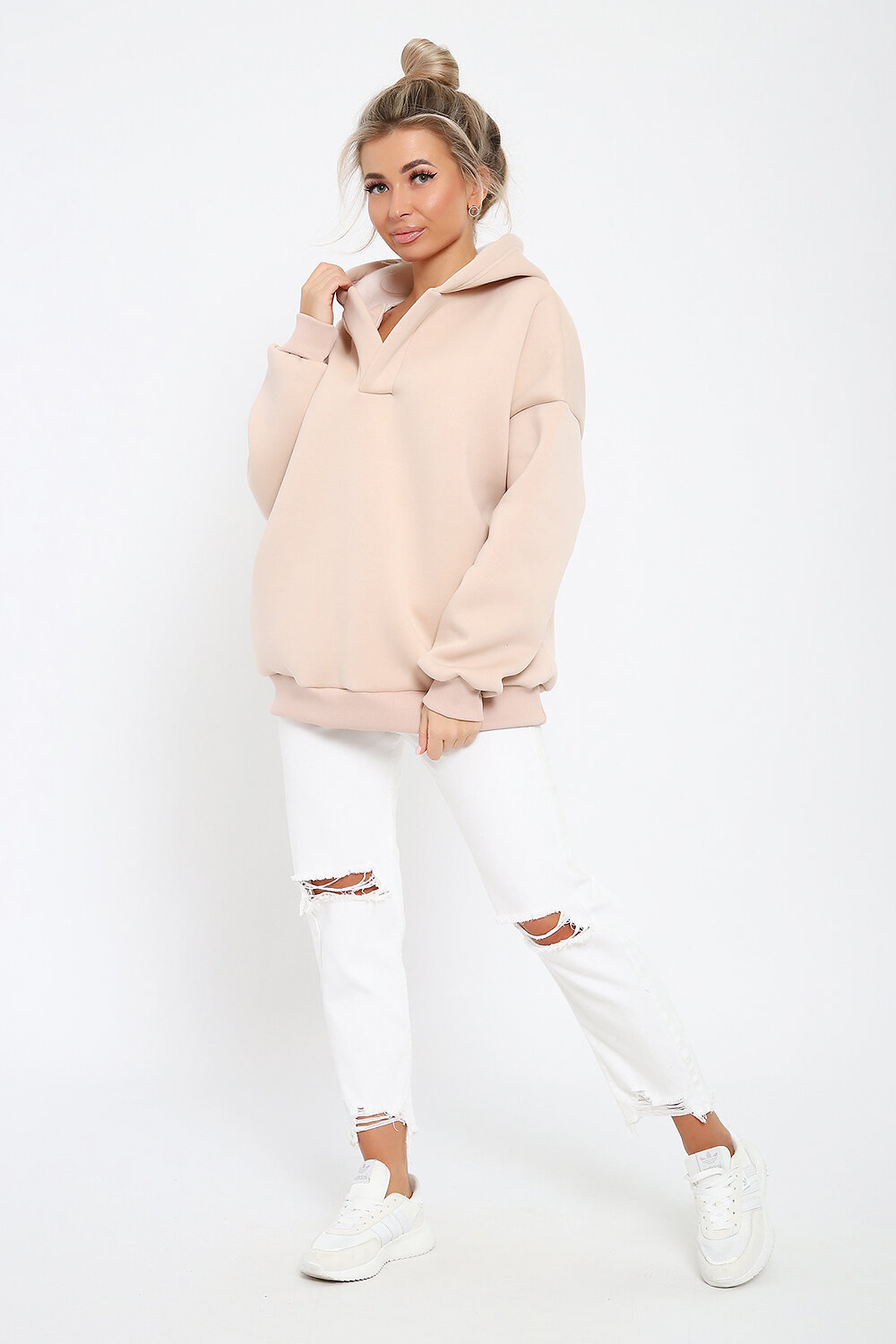 Натали Толстовка 579790 21036 бежевый