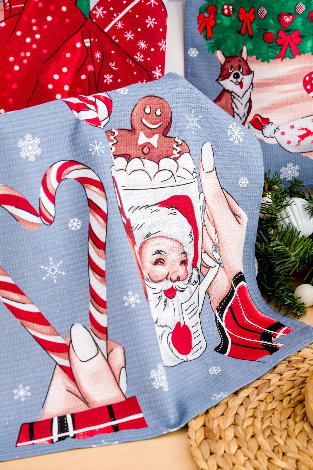 Натали Полотенце 579802 Полотенце вафельное Тепло в каждом мгновении серый