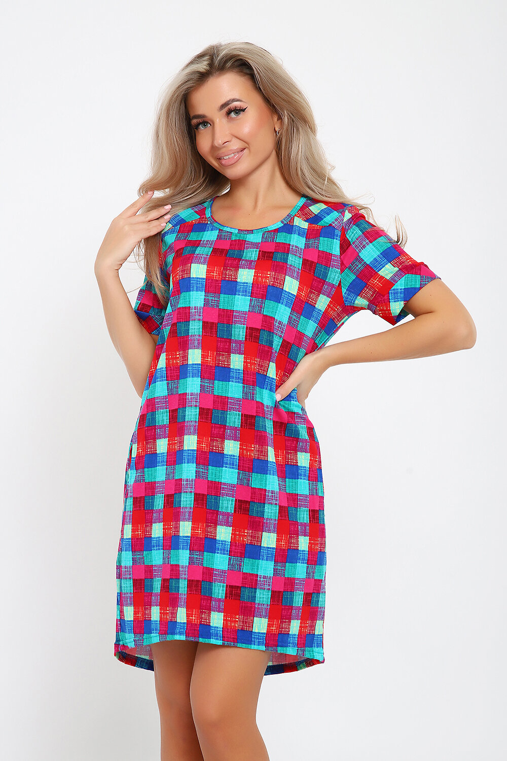 Натали Туника 579803 21030 красно-зеленый