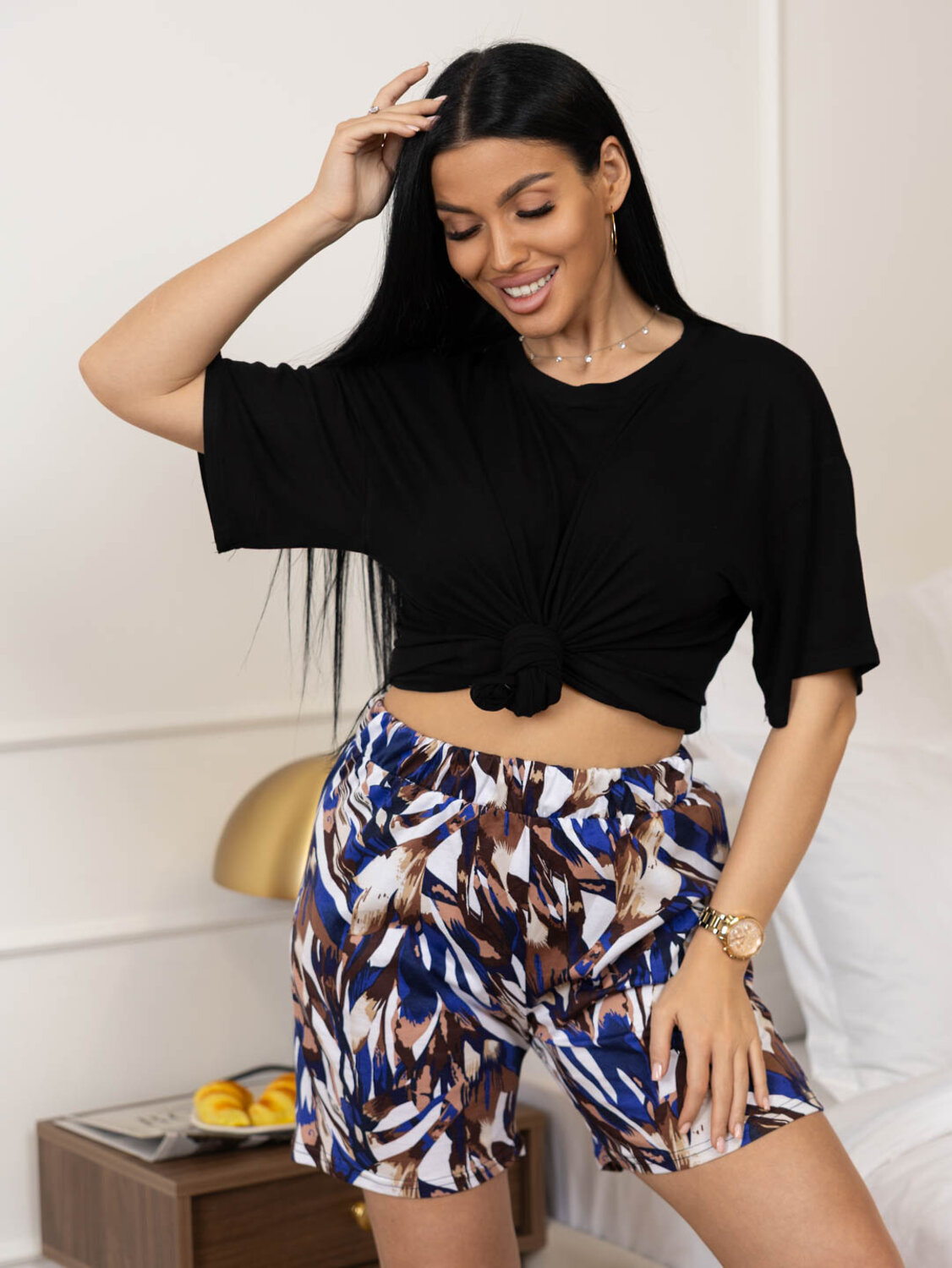 Текс-плюс Шорты 579812 НФ-00244719 Синий, коричневый