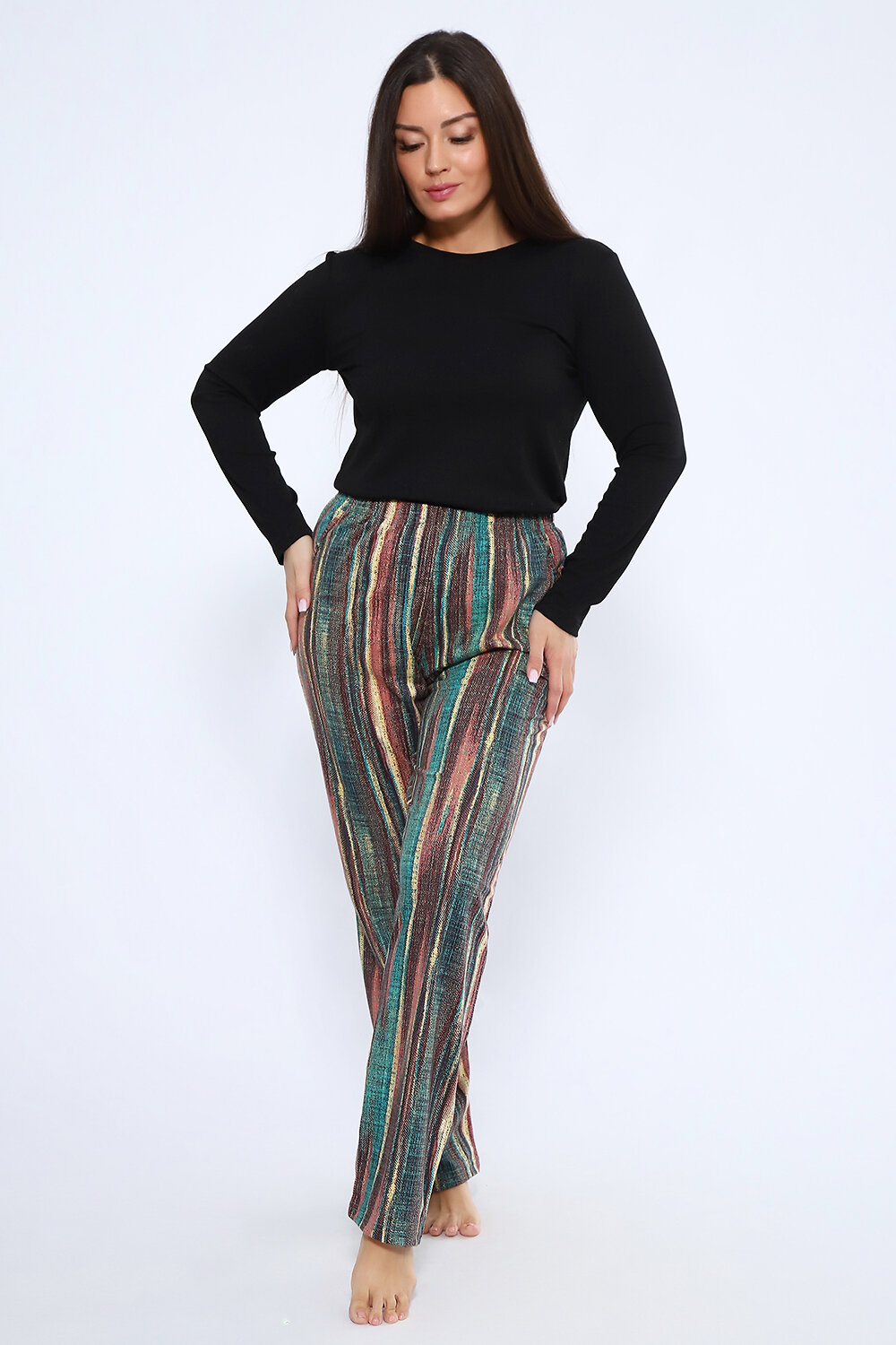 Натали Брюки 579912 24293 зеленый