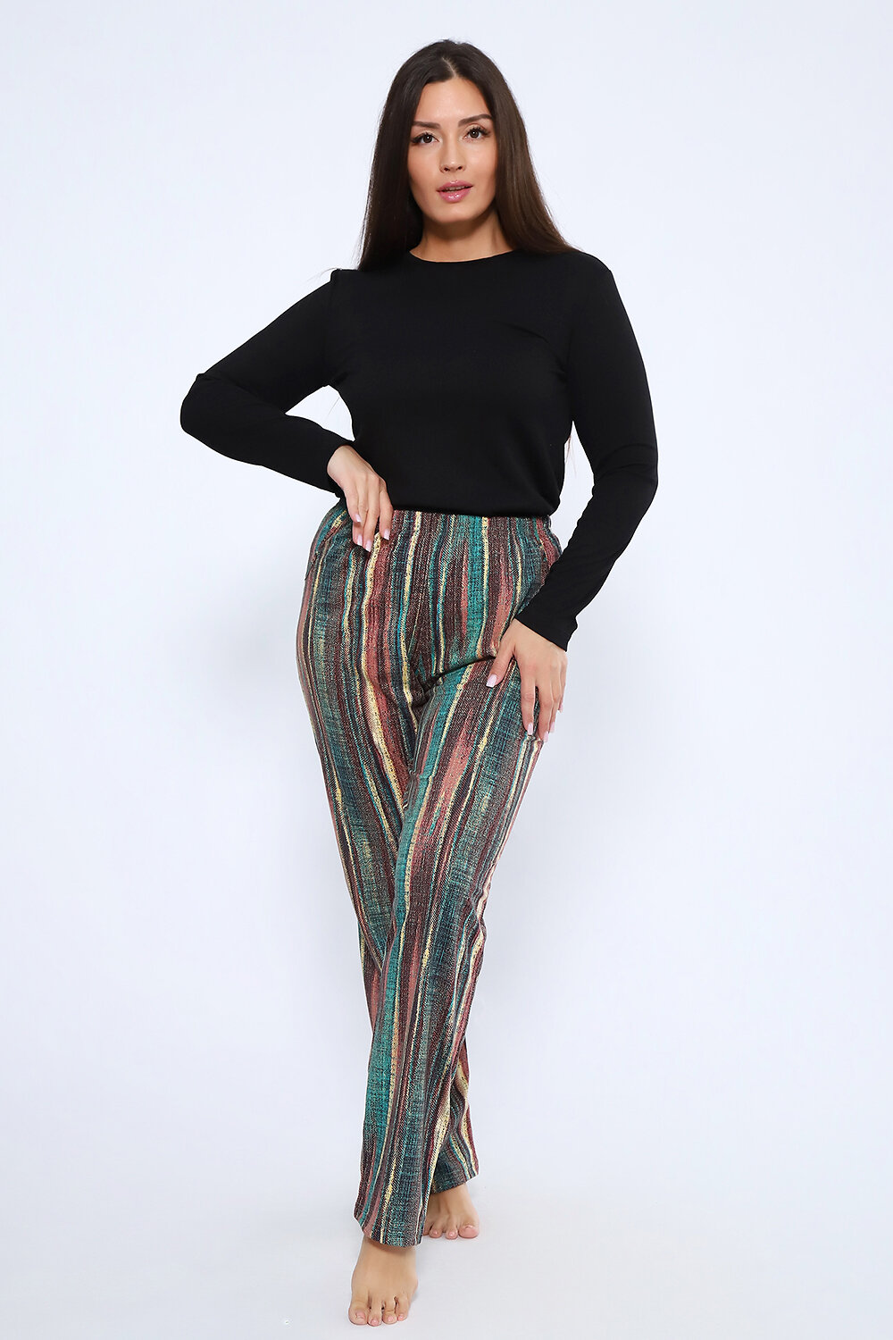 Натали Брюки 579912 24293 зеленый