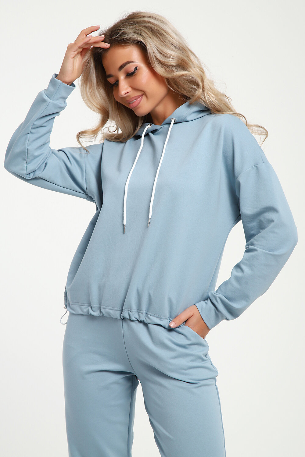 Натали Костюм 579919 36852 серо-голубой