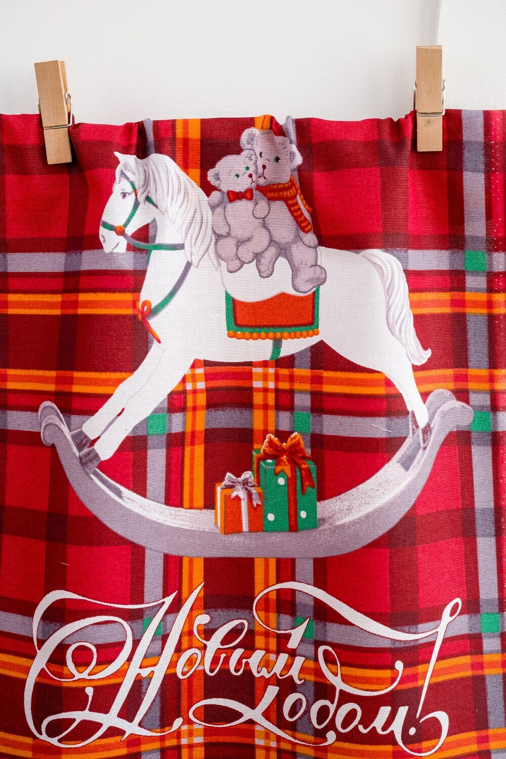 Натали Полотенце 579932 Набор кухонных полотенец Праздничный красный