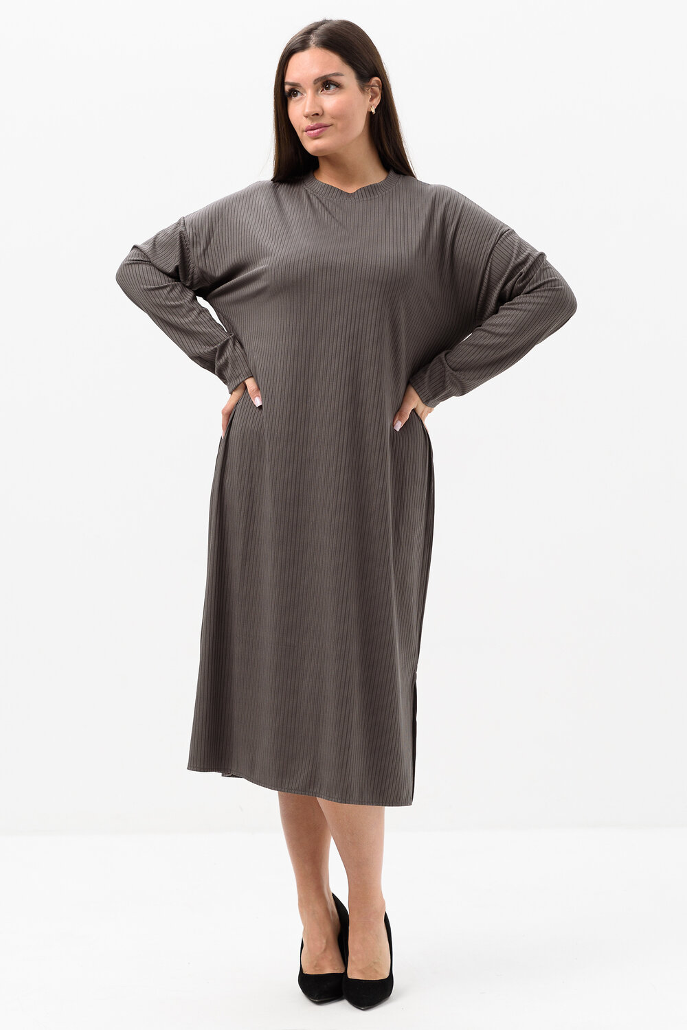 Натали Платье 579938 52380 серый